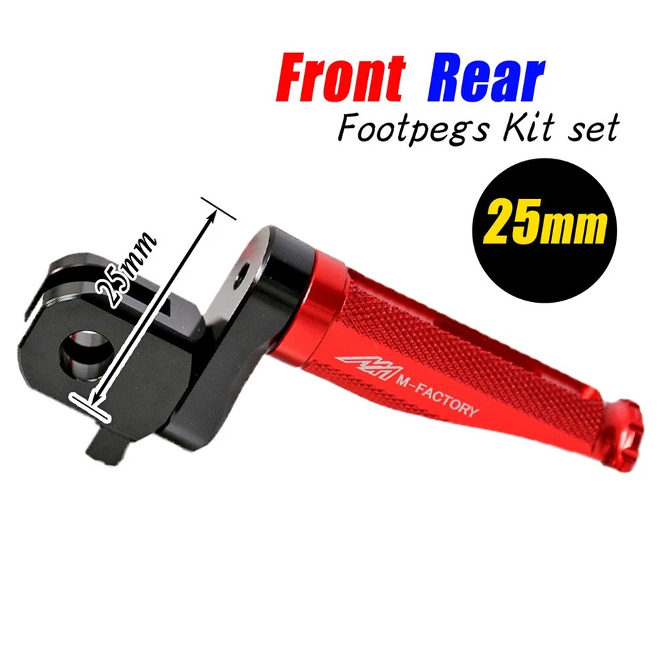 Extensor de 1 pulgada estriberas traseras MFP rojas para Concours 14 ZG1400 14-21 22 Foto 4 de 4