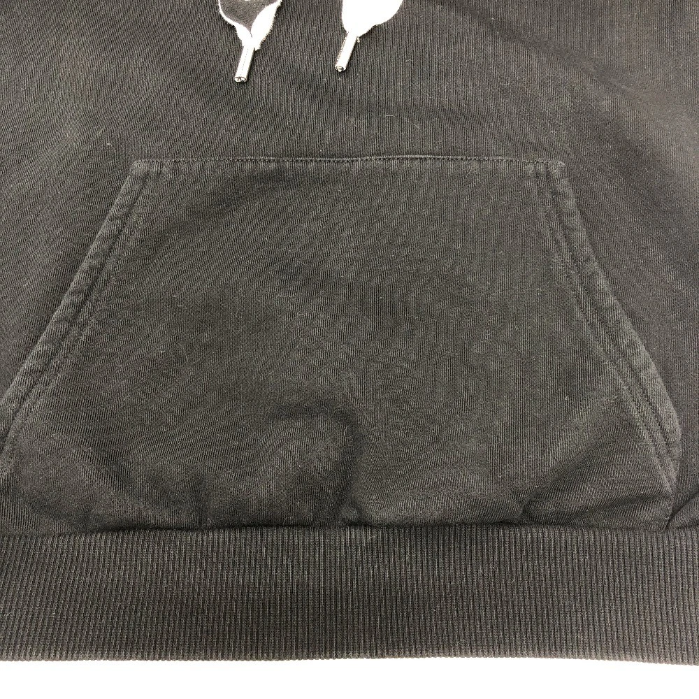 Felpa con cappuccio CELINE 2Y468670Q logo lacci parka cotone nero