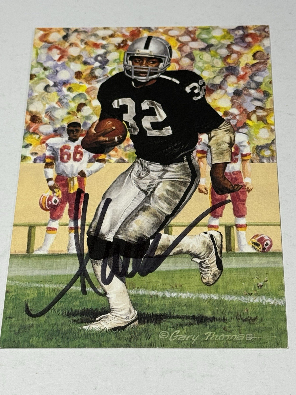 Marcus Allen Autographed Signed Goal Line JSA CG22320 