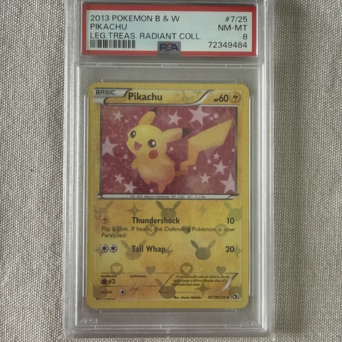 Pikachu graded PSA 8 for sale on eBay