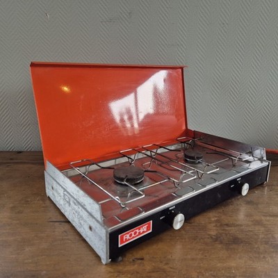 Vintage. ROCHAT Gaskocher zweiflammig Camping Gaskocher Duel Gaskocher Campin...