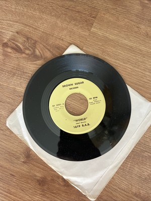 70s SOUL FUNK 45 1619 Bad Ass Band-world/for your love BROWN SUGAR MEGA RARE