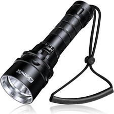 Scuba Diving Flashlight Dive Torch 2000 Lumen Waterproof Underwater XM-L2 LED...