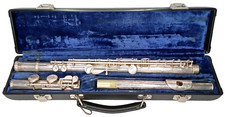 Vintage 1950s Gemeinhardt 2SP Silver Plated Flute With Case Signed New Arrival
