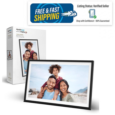 Digital Picture Frame Powered by Nixplay 15.6 Large Wifi Digital Photo Frame E..