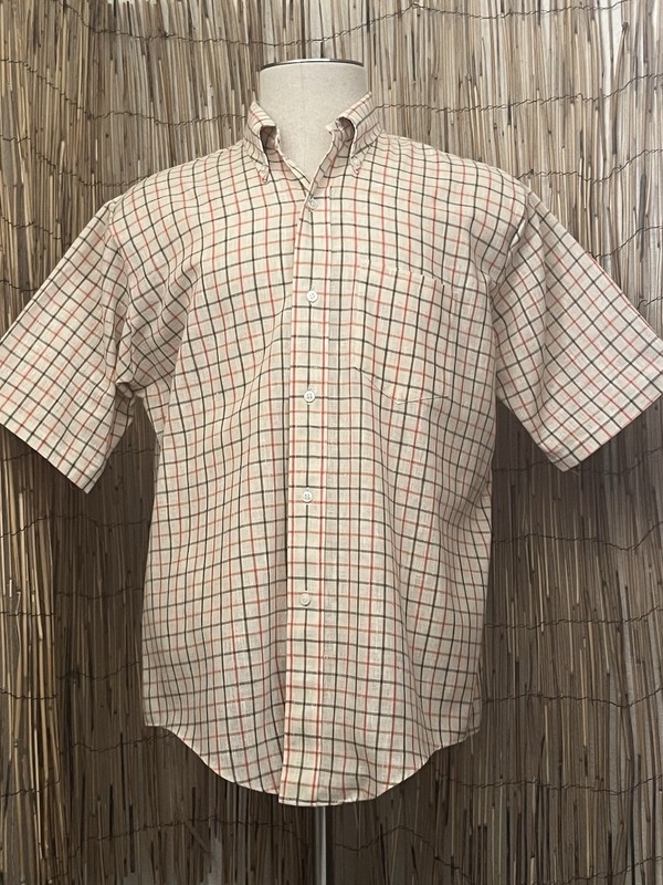 Vintage Lancer of California Mens SS Button Up Shirt-Large