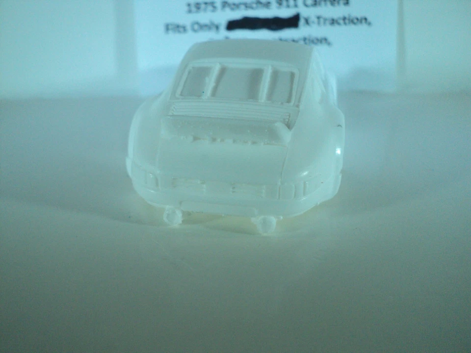 Coche Ranura Escala HO Personalizado Cuerpo Resina Solo 1975 Porsche 911 Carrera Blanco Foto 4 de 4