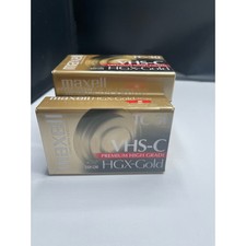 Maxell VHS-C Blank Recording Camcorder Tapes HGX -Gold TC 30 Lot of 4