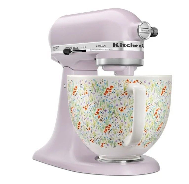 KitchenAid Artisan Series 5-Quart Tilt-Head Stand Mixer, Wildflower, KSM156CXWF