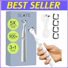 Rechargeable Electric Flosser with Reusable Non-Toxic Floss - Compact Design