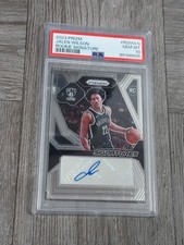 JALEN WILSON 2023/24 PRIZM PSA 10 AUTOGRAPHED ROOKIE CARD. NETS.. rookie card picture