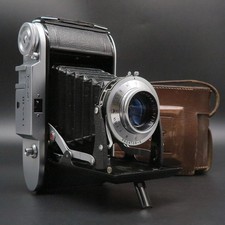 Voigtl nder Bessa I w/Vaskar f/4.5 105mm - Case - Good vintage condition