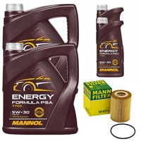 MotoröL Set Mannol 5W-30 Energy Formula 12 Liter + ÖLfilter FüR Mercedes B906