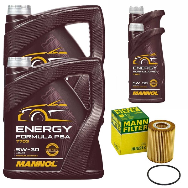 MotoröL Set Mannol 5W-30 Energy Formula 12 Liter + ÖLfilter FüR Mercedes B906-image