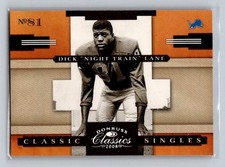 2008 Donruss Classics Classic Singles Silver Holofoil Dick Lane 078/250 Detroit