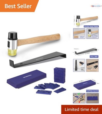 Laminate Wood Flooring Installation Kit with Mallet Pull Bar Tapping Block Sp...