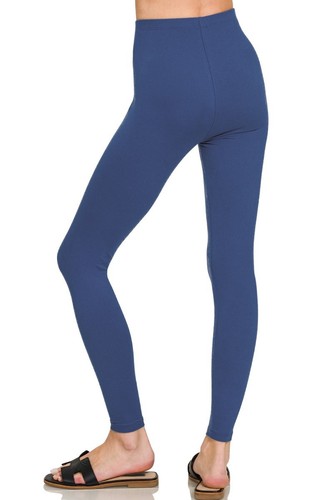 Zenana Premium Mikrofaser Leggings🍯Volle Länge Training Hohe Taille Yogahose - Bild 7 von 100