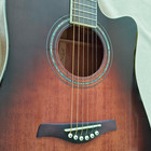 41" Cutaway Acoustic Guitar Spruce Top Hollow Bone Nut Brown Bag Mahogany Neck — photo 5