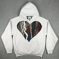 Acer Retro Grade Hoodie Womens Large L Grey Heart Biggie Smalls Custom Sweater 2