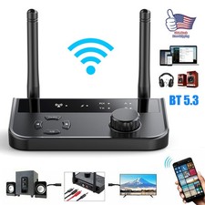 Bluetooth V5.3 Transmitter Receiver Stereo Music Audio Home TV Adapter For PC TV