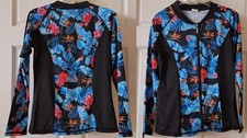 Women Surf Swim Long Sleeve Rash Guard Swimwear TOP only, Size M UPF 50 