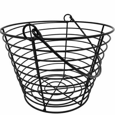 Golfball-Sammelkorb mit Tragegriff Drahtkorb robustes Metalldesign für