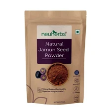 Neuherbs Natural Jamun Seed Powder 200g free shipping world wide