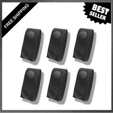 6 Pack Belt Keepers for Duty Belt, 1In Wide Nylon Belt Loop Keeper Fits Belts