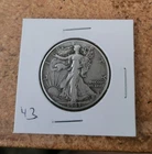 1943 p circulated Walking Liberty half dollar