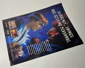 Street Fighter II 2 Alpha Ad Print Poster Capcom Saturn Playstation Ryu Akuma