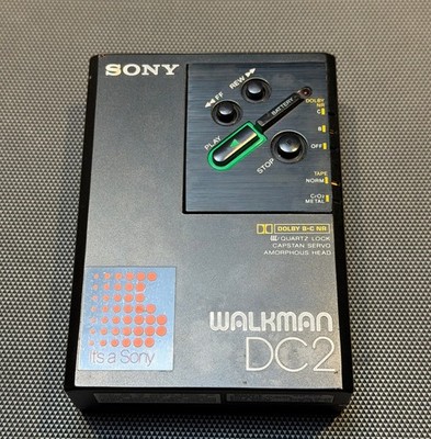 Sony Walkman WM-DC2 Cassette Player AMORPHOUS HEAD EXCELLENT