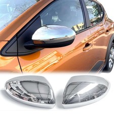 Edelstahl Chrom Spiegelkappen Set passend f&uuml;r Dacia Logan III ab 2021 Chrom Look