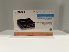 New Netgear ProSafe 5-Port Gigabit Desktop Switch GS105