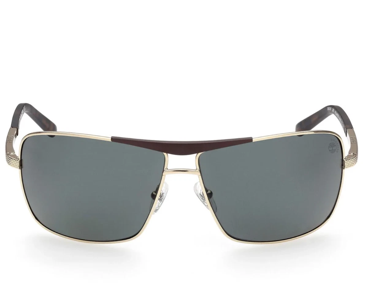 NEW TIMBERLAND TB9258/S 32R Shiny Gold POLARIZED Sunglasses 64-12-125mm