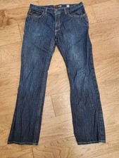 Ariat Jeans Men 36x36 M4 Low Rise Boot FR Blue Thick Stitch Fire Resistant