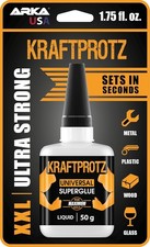 Super Glue All Purpose   50 g / 1.75 oz   Extra Strong Instant Bond for Clear