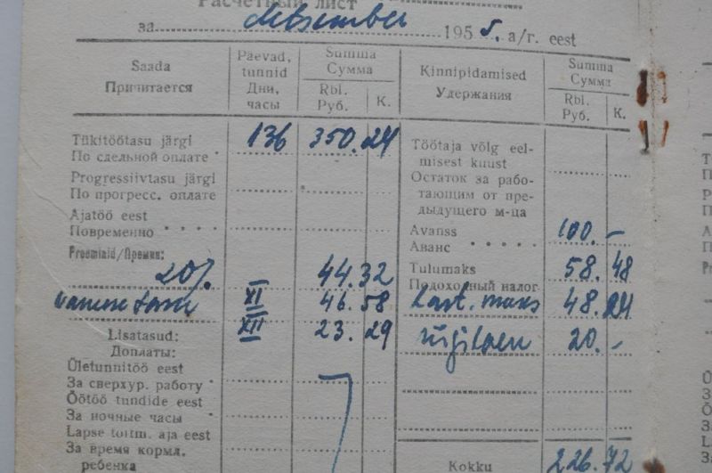 1955 USSR Soviet Worker's Wage Salary Record Book eBay