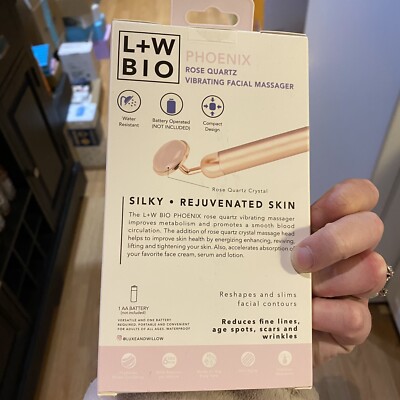 Luxe + Willow Bio Phoenix Rose Quartz Vibrating Facial Massager | eBay Luxe + Willow Bio Phoenix Rose Quartz Vibrating Facial Massager | eBay