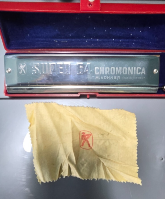 HOHNER SUPER 64 CHROMONICA Harmonica w/ original case Made