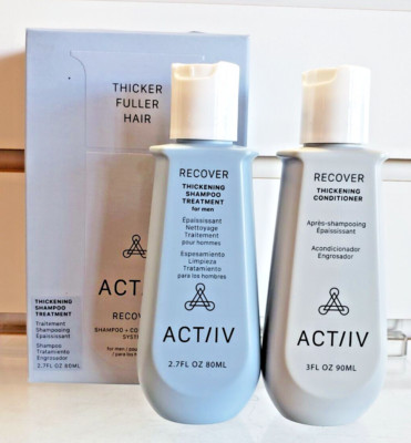 ACTiiV Recover Thickening Cleansing Treatment & Conditioner for Men 2.7 oz Set