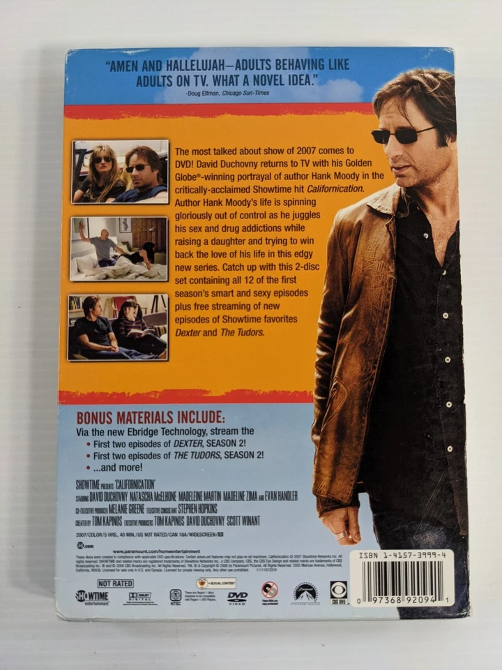 Californication - The Complete First Season (DVD, 2008, 2-Disc Set) - Image 2 of 4