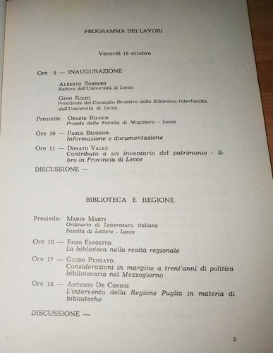 MEZZOGIORNO E BIBLIOTECHE situazione biblioteche meridionali '84 BIBLIOTECONOMIA - Picture 3 of 5