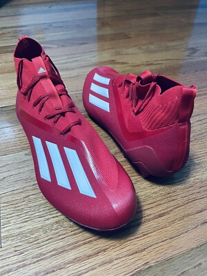 ADIDAS ADIZERO PRIMEKNIT FOOTBALL CLEATS RED/WHITE GY3002 MENS SIZE 15. Adidas Adizero Primeknit Red White Football Cleats GY3002  main image 2