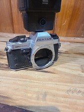 Vintage Pentax Super Program 35mm SLR Film Camera W/ Vivitar Thyristor 4600