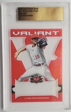 2018 Leaf Valiant Draft Pre-Production Proof Clear Red Lyon Richardson RC 1/1
