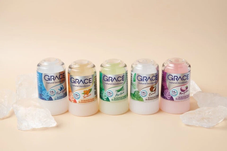 Desodorante de aluminio GRACE desodorante en barra mangostán desodorante de aluminio, paquete de 70 g 3 Foto 3 de 3