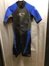 O'Neill Hammer Wetsuit Shorty 2MM Back Zip Short Sleeve Wet Suit Sz S EUC
