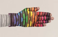 ROLLER DISCO Graduated Compression Glove by LYMPHEDIVAS, ANY SIZE & LEVEL, New