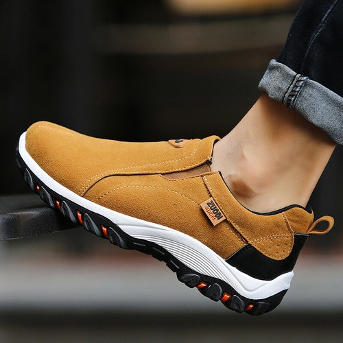 Mens Driving Loafers Slip On Walking Shoes Gym Casual Lightweight Sport Trainers - Picture 12 of 29