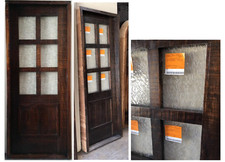 Solid mahogany rough sawn square top door wood castle winery U choose size